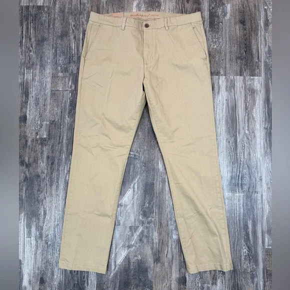 Weatherproof Men's 36 x 32 Khaki Chinos Slim Fit Stretch Twill NWT - Picture 4 of 8